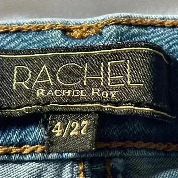 RACHEL Rachel Roy Women’s Distressed Button Fly Jeans Size 4/27 - Picture 5 of 14